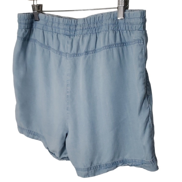 Ellen Tracy Drawstring Summer Loose Beach Lightweight Preppy Shorts - Women's - Picture 4 of 7